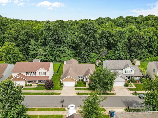 3008 Cornflower Ln, Indian Trail, NC 28079 - aerial view of residential area with a forest