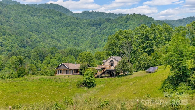 540 Upper Paw Paw Rd, Marshall, NC 28753 - mountain view with a heavily wooded area