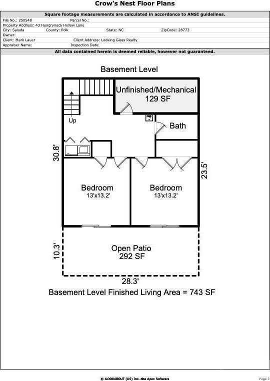 43 Hungryneck Hollow Ln, Saluda, NC 28773 - property floor plan