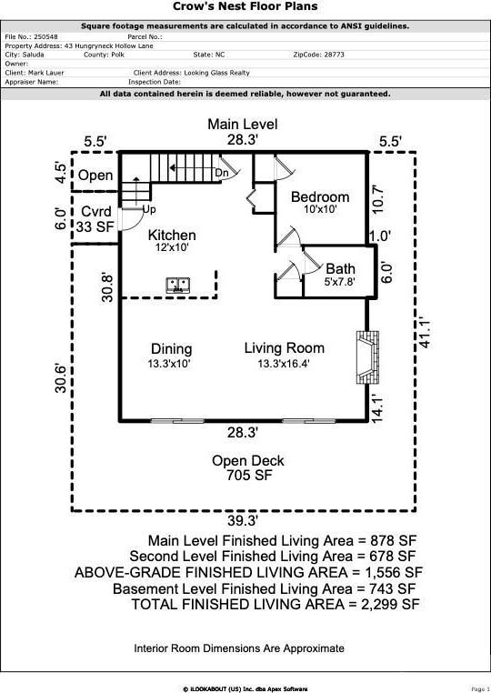 43 Hungryneck Hollow Ln, Saluda, NC 28773 - property floor plan