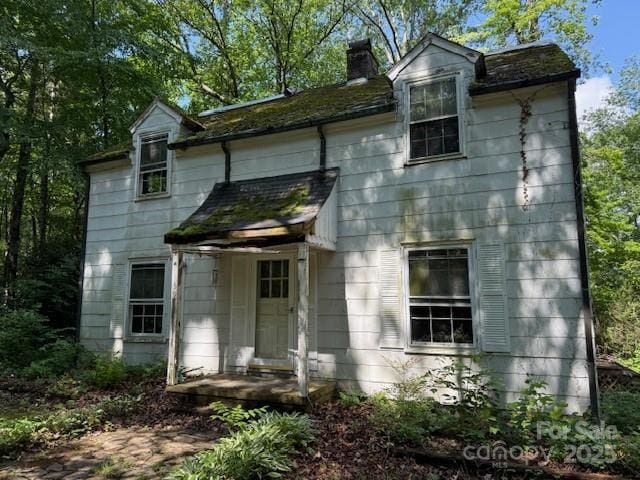 59 Laurel Ln, Black Mountain, NC 28711 - view of front facade featuring a chimney