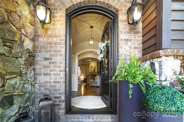 617 Beauhaven Ln, Waxhaw, NC 28173 - entrance to property with brick siding