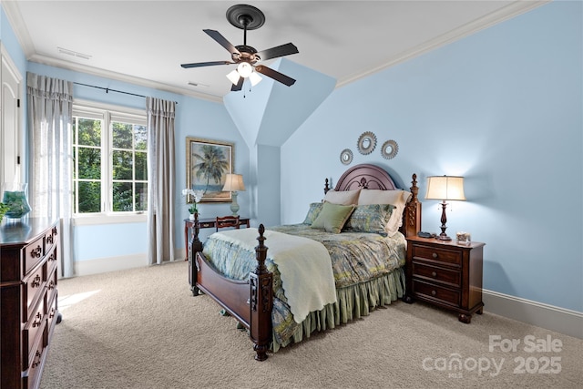 617 Beauhaven Ln, Waxhaw, NC 28173 - carpeted bedroom featuring ornamental molding and a ceiling fan