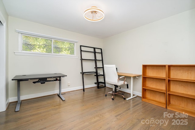 5742 Murrayhill Rd, Charlotte, NC 28210 - office with wood finished floors and baseboards