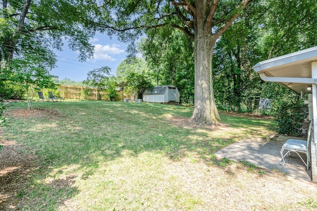 5742 Murrayhill Rd, Charlotte, NC 28210 - view of yard with a storage shed and a patio area