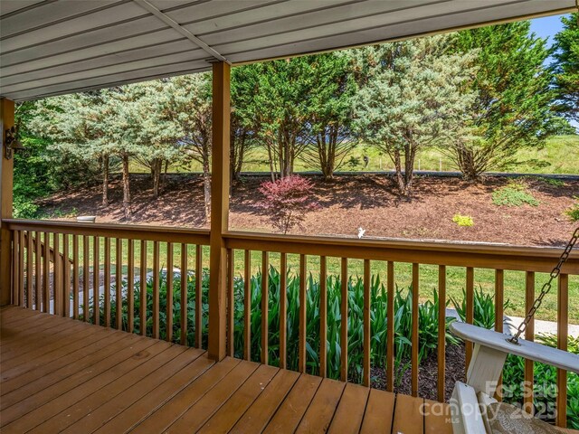 2941 Nix Creek Rd, Marion, NC 28752 - view of wooden deck