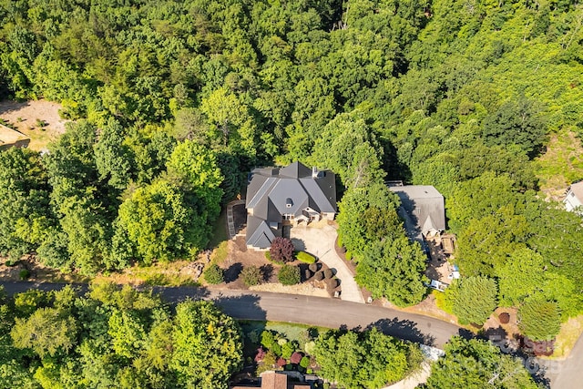122 Eagles Crest Way, Lake Lure, NC 28746 - drone / aerial view of a heavily wooded area