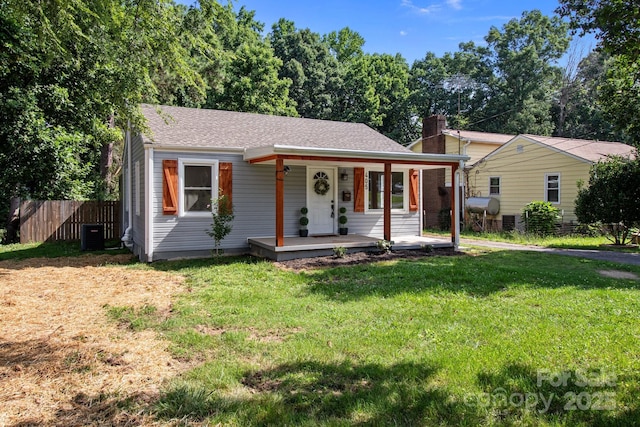 405 E 18th St, Kannapolis, NC 28083 - view of front of property featuring a porch and a chimney