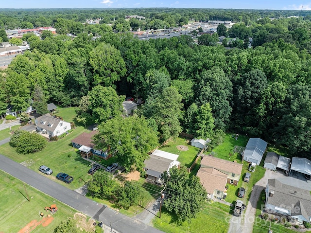 405 E 18th St, Kannapolis, NC 28083 - aerial view of property and surrounding area with nearby suburban area
