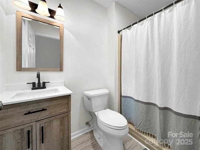 110 Stoney Brook Dr, Clyde, NC 28721 - full bath featuring toilet, vanity, baseboards, and curtained shower