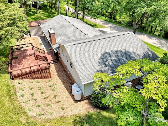 110 Stoney Brook Dr, Clyde, NC 28721 - view from above of property