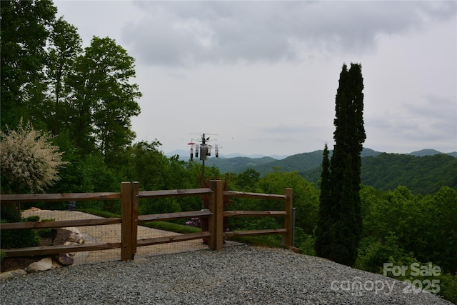 394 Hummingbird Ln, Elk Park, NC 28622 - gate featuring a mountain view