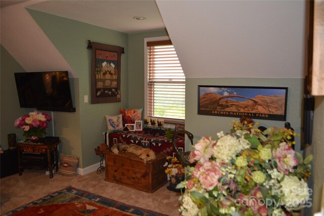 394 Hummingbird Ln, Elk Park, NC 28622 - carpeted living room with baseboards