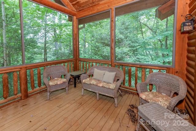 184 Sunlight Path, Lake Lure, NC 28746 - sunroom featuring healthy amount of natural light