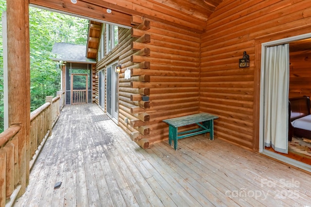 184 Sunlight Path, Lake Lure, NC 28746 - view of deck