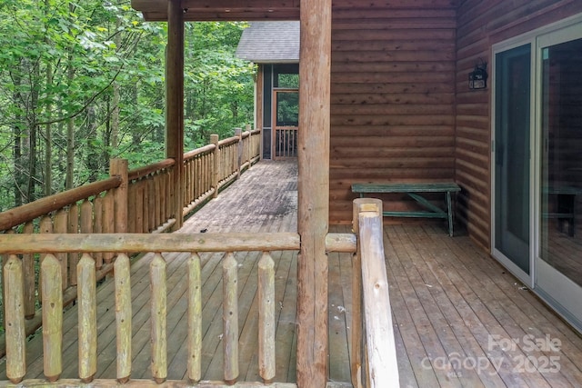 184 Sunlight Path, Lake Lure, NC 28746 - view of deck