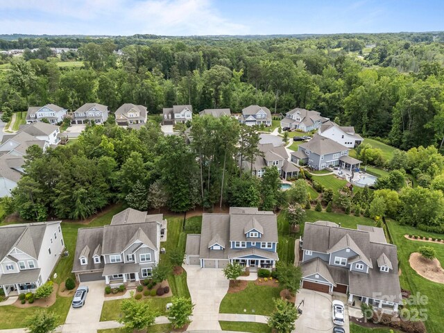 11329 Fullerton Place Dr NW, Huntersville, NC 28078 - aerial view of residential area featuring a forest