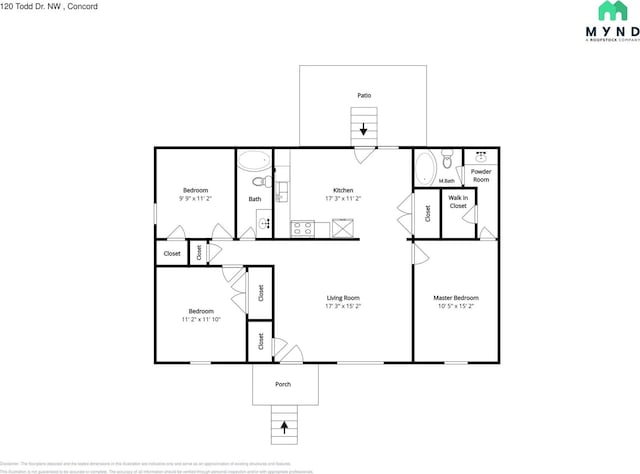 120 Todd Dr NW, Concord, NC 28025 - property floor plan
