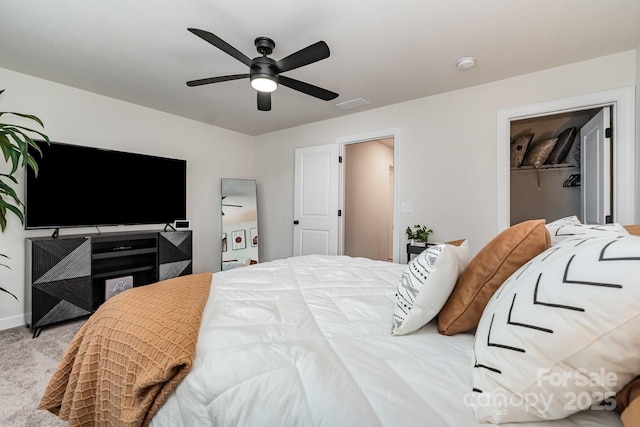 9274 Dunwich Dr, Gastonia, NC 28056 - bedroom featuring carpet and ceiling fan