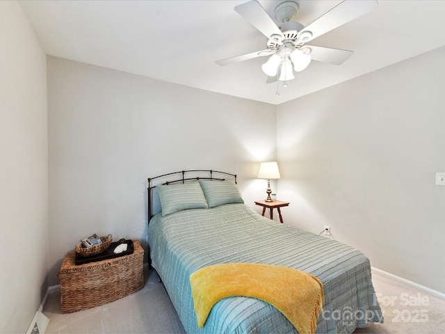 13617 Lake Bluff Dr, Matthews, NC 28105 - bedroom featuring carpet flooring, baseboards, and a ceiling fan