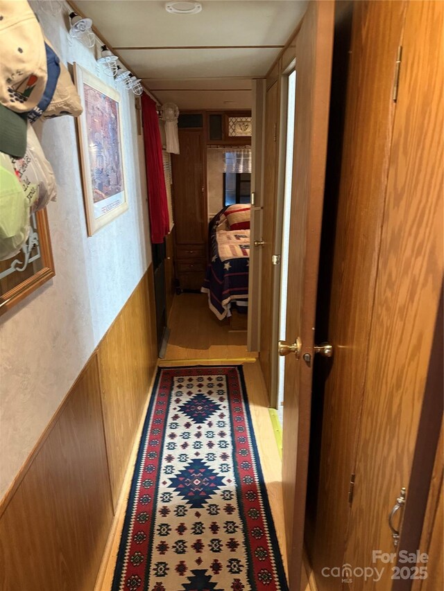 160/162 Arrowood Trl Unit F28/F29, Mount Gilead, NC 27306 - corridor with a wainscoted wall