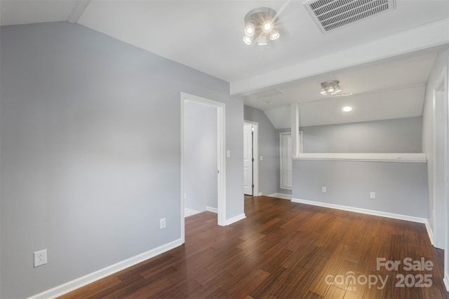 202 Glenn Ave, Kannapolis, NC 28081 - unfurnished room featuring lofted ceiling and wood finished floors