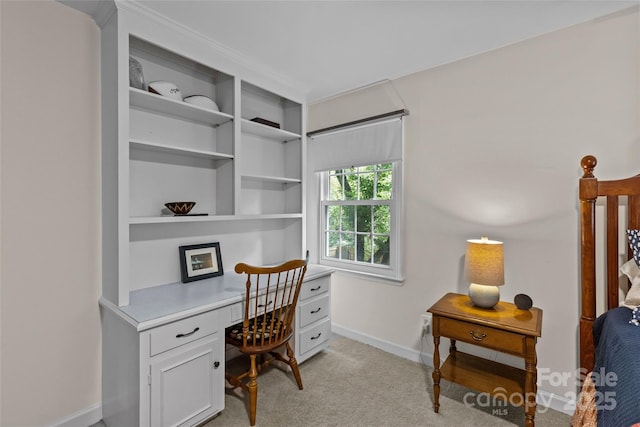 2917 Rustic Ln, Charlotte, NC 28210 - office featuring light carpet and baseboards