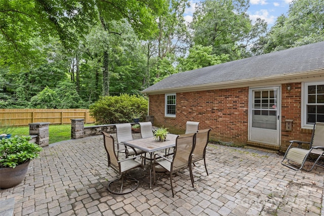 2917 Rustic Ln, Charlotte, NC 28210 - view of patio with outdoor dining area