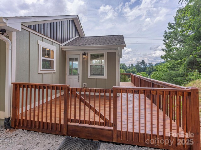 558 Liner Cove Rd, Waynesville, NC 28786 - view of wooden deck