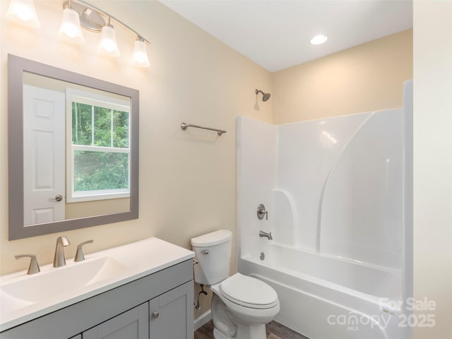 558 Liner Cove Rd, Waynesville, NC 28786 - full bathroom featuring vanity and washtub / shower combination