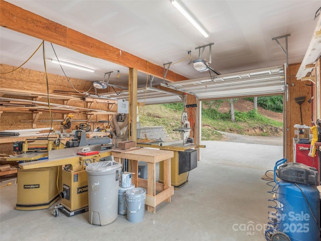 558 Liner Cove Rd, Waynesville, NC 28786 - garage featuring a garage door opener