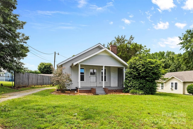 2519 2nd Ave SW, Hickory, NC 28602 - bungalow-style house featuring a chimney, covered porch, and driveway