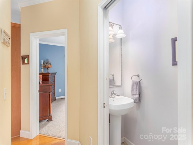 80 Feather Ln, Waynesville, NC 28786 - bathroom featuring wood finished floors and baseboards