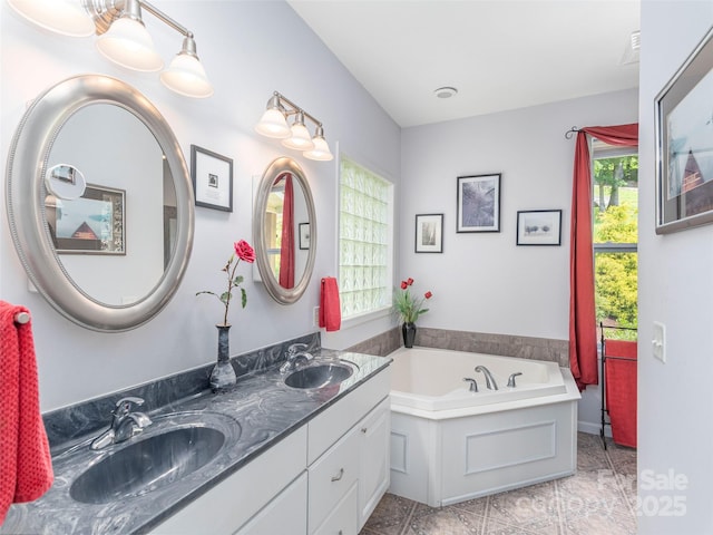 80 Feather Ln, Waynesville, NC 28786 - full bath with double vanity and a garden tub