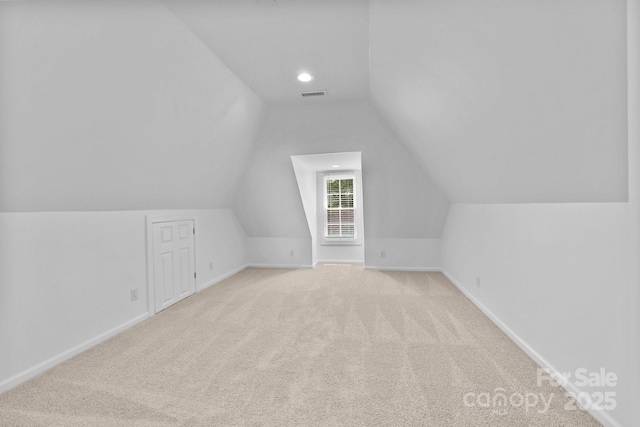 15400 Groveland St, Huntersville, NC 28078 - additional living space with carpet flooring and vaulted ceiling