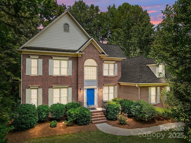15400 Groveland St, Huntersville, NC 28078 - view of front of property featuring brick siding and roof with shingles