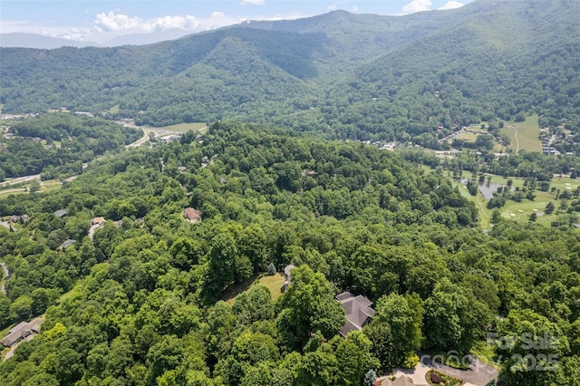 102 Coyote Rdg, Maggie Valley, NC 28751 - aerial view of a heavily wooded area and a mountain backdrop