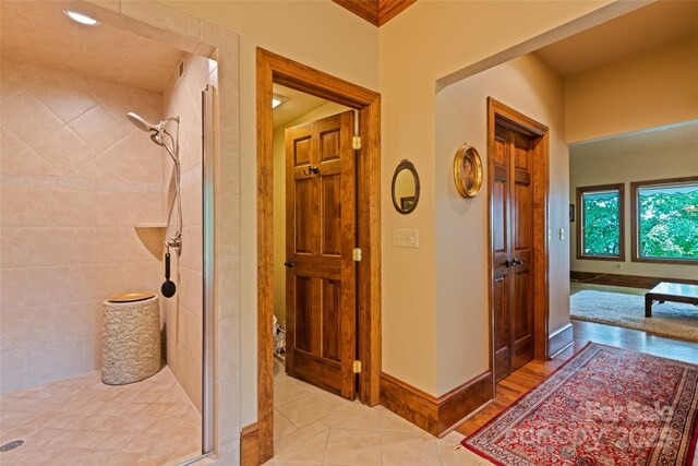 102 Coyote Rdg, Maggie Valley, NC 28751 - corridor with tile patterned flooring and baseboards