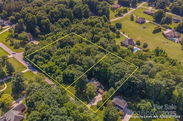 333 Garden Valley Dr, Winston Salem, NC 27107 - view of property location featuring property parcel outlined and a forest