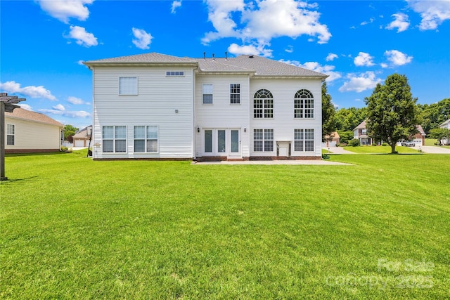 112 Doyle Farm Ln, Mooresville, NC 28115 - rear view of house with a yard