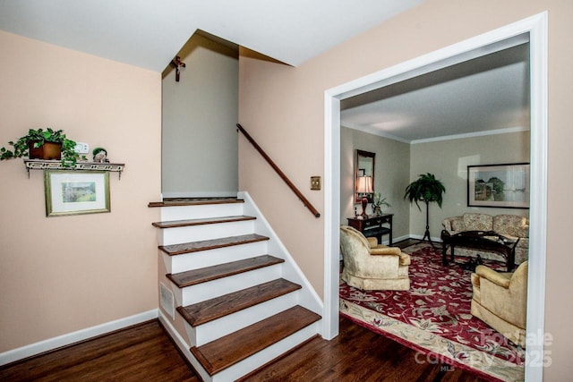 928 Tally Ho Ct, Charlotte, NC 28212 - stairs featuring wood finished floors and baseboards