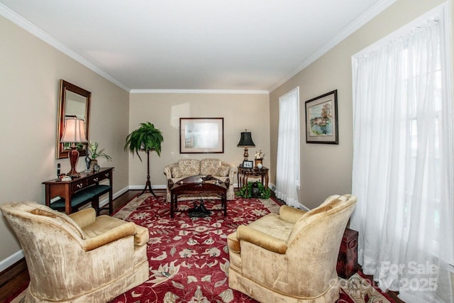928 Tally Ho Ct, Charlotte, NC 28212 - living area featuring crown molding and wood finished floors