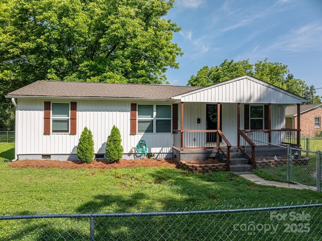 1212 Frank Ext, Rock Hill, SC 29730 - view of front of home featuring covered porch, a shingled roof, and crawl space