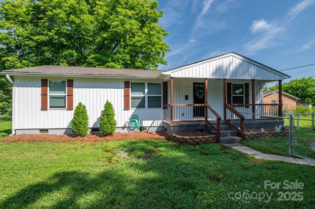 1212 Frank Ext, Rock Hill, SC 29730 - view of front of home with covered porch and crawl space