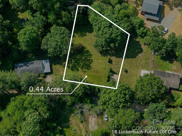 14 Luckenbach Dr, Fairview, NC 28730 - aerial view of property and surrounding area featuring property parcel outlined