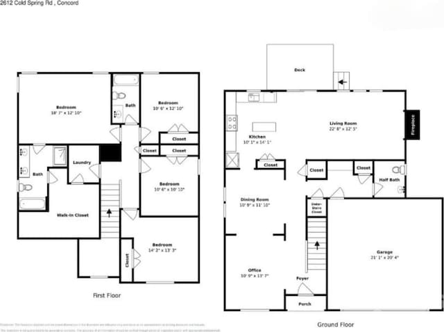 2612 Cold Springs Rd, Concord, NC 28025 - room layout