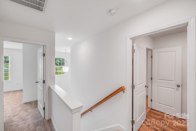 2612 Cold Springs Rd, Concord, NC 28025 - hall featuring an upstairs landing and recessed lighting