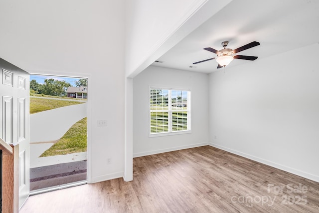 2612 Cold Springs Rd, Concord, NC 28025 - spare room with wood finished floors and a ceiling fan