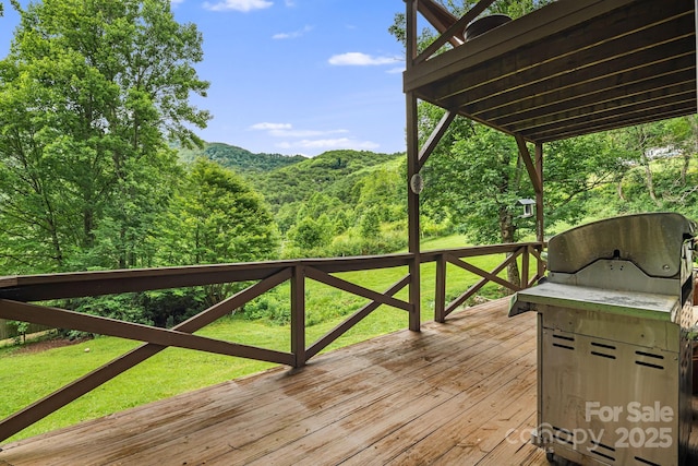 24 Cataloochee Ln, Waynesville, NC 28785 - view of wooden terrace