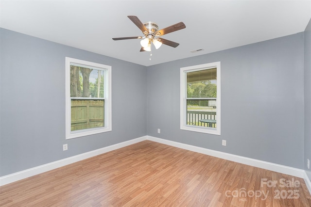 952 Salisbury St, Wadesboro, NC 28170 - empty room featuring light wood-style flooring and ceiling fan